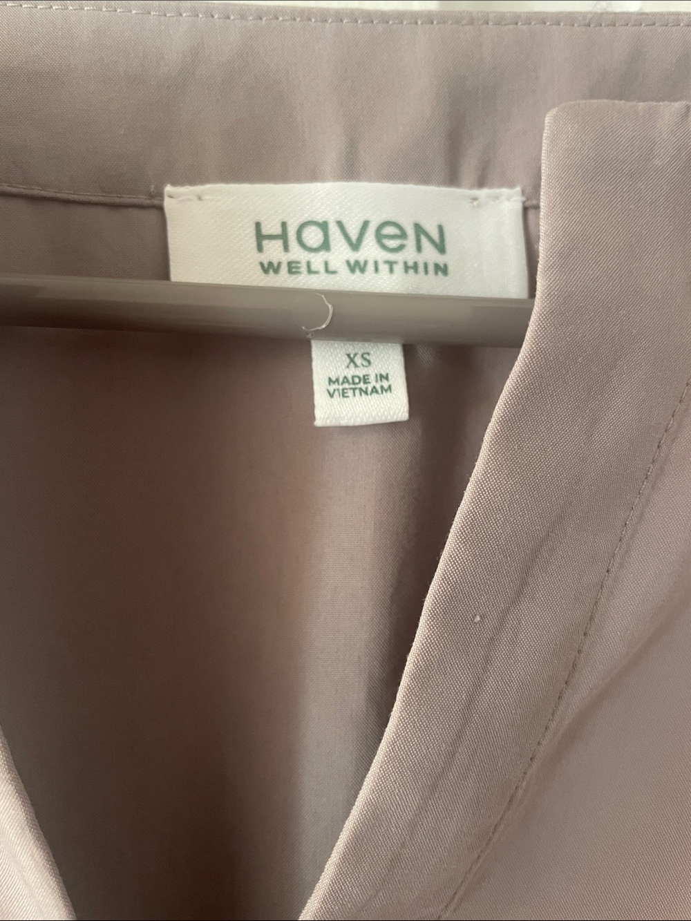 HAVEN Well Within Modal Dolman Dress Sz XS Mushroom Color Pockets  Drawstring - Picture 6 of 8